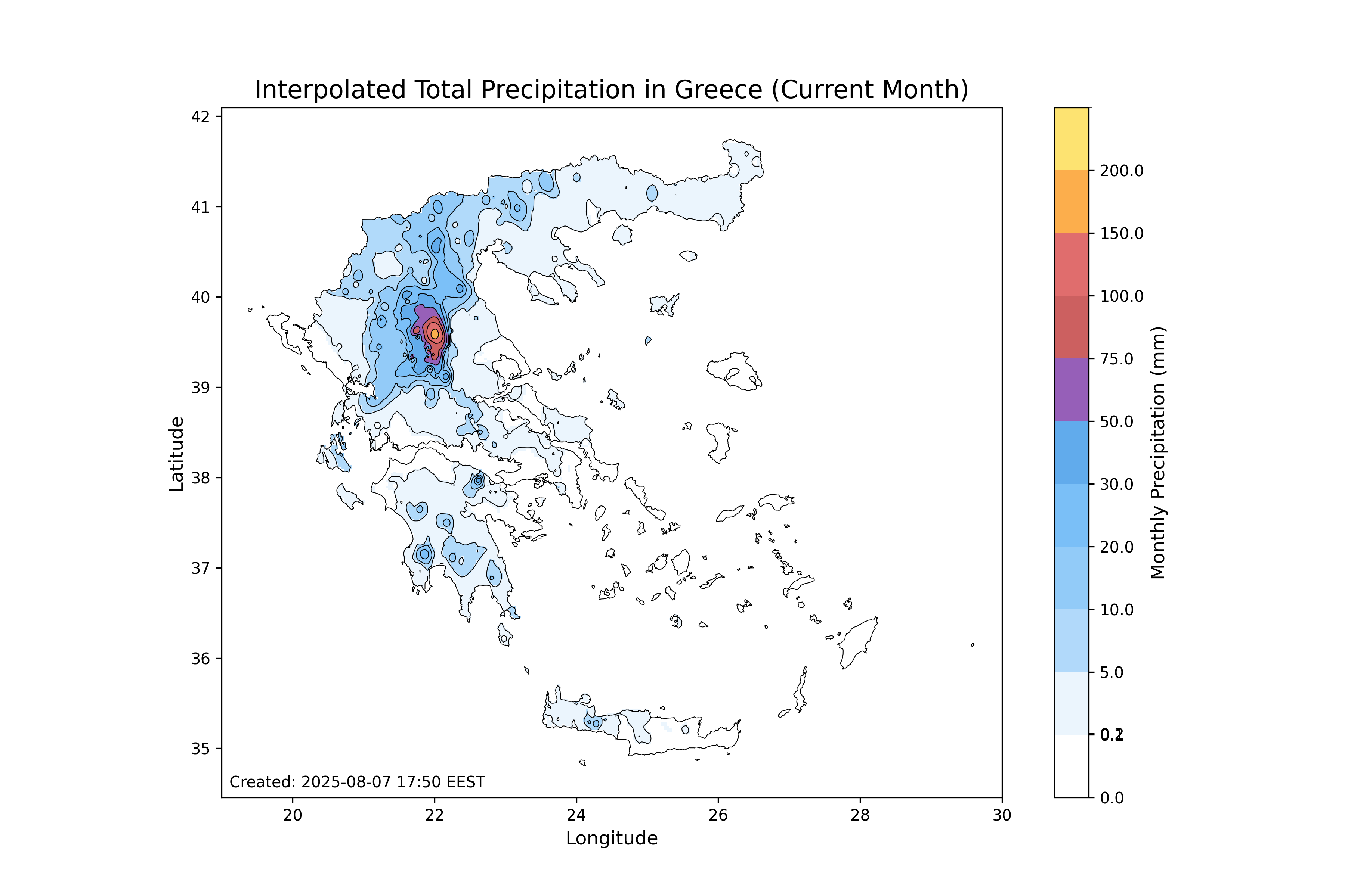 Monthly Climate Map